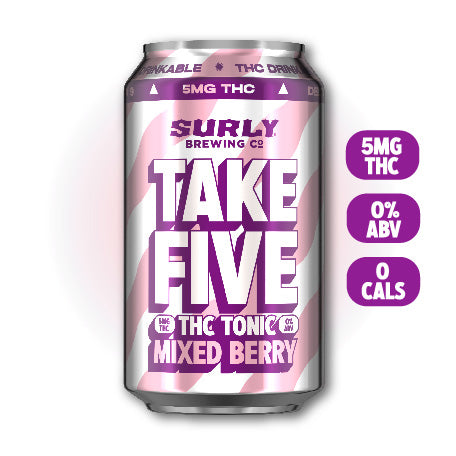 Take Five Mixed Berry THC Tonic (6 Pack)