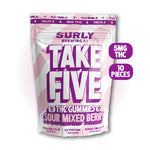 Take Five Sour Mixed Berry THC Gummies (10 Pieces)