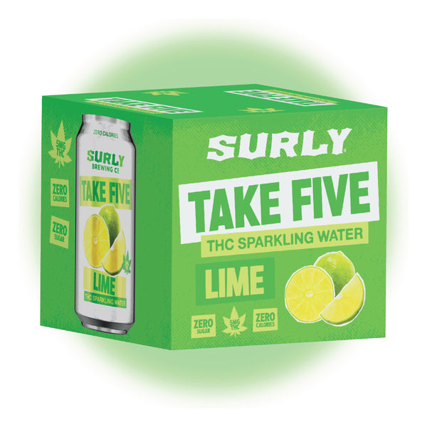 Take Five Lime THC Tonic (4 Pack) – DrinkSurly.com